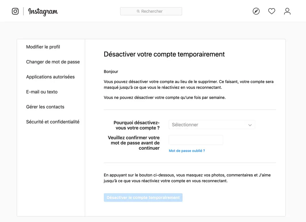 Comment Supprimer D Finitivement Votre Compte Instagram Informatique