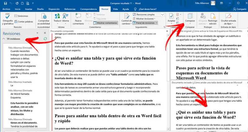 Beginner Aktentas Ongeëvenaard Hoe vergelijk ik documenten in Microsoft Word? Stap voor stap handleiding -  Informatique Mania