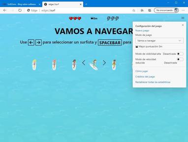 Jouer au jeu de surf caché - Edge