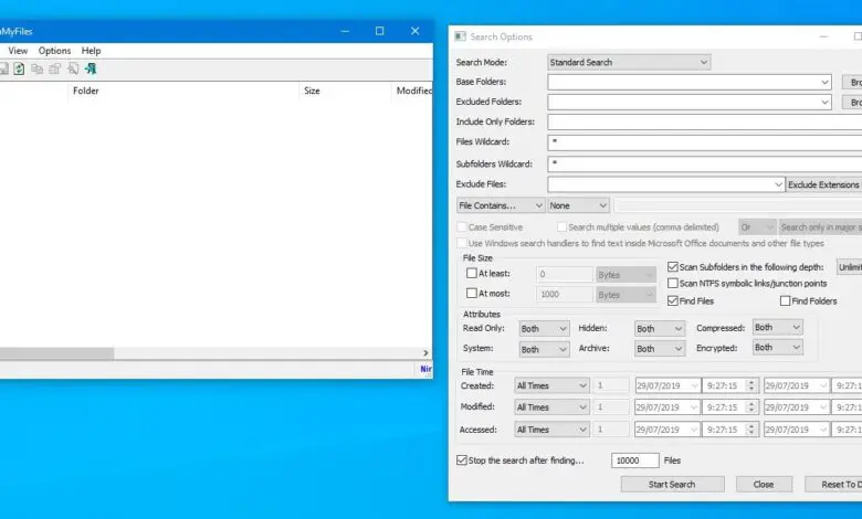 Searchmyfiles Een Van De Meest Uitgebreide Krachtige En Eenvoudige Apps Om Naar Bestanden Op Uw Pc Te Zoeken